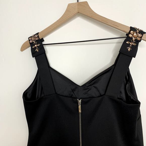Ted Baker London Nancila Bow Ribbon Jewel Strap Sheath Dress Size 4 US 10 - Picture 8 of 14